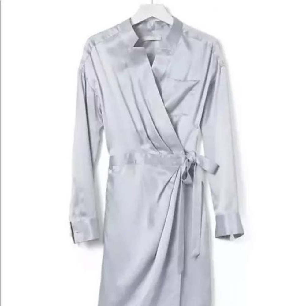 Banana republic silk wrap dress